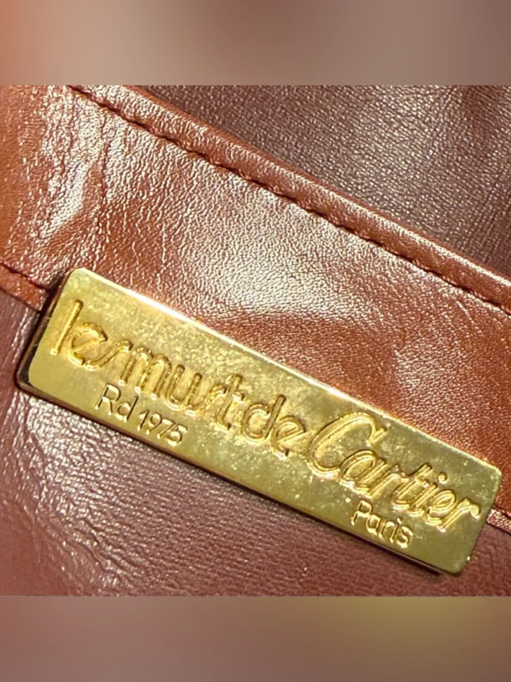 ✨$1610 Vintage Cartier Clutch Bag Portfolio Document Laptop iPad Case